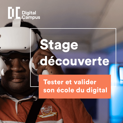 stage découverte en école du digital